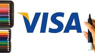 VISA Logo drawing / I draw a VISA logo with colors