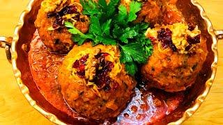 طرز تهیه کوفته تبریزی خوشمزه وساده و مجلسی با سس مخصوص و رمز و راز وا نرفتن / Kufteh tabrizi recipe