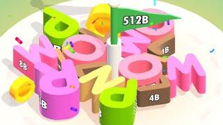 Merge Blocks 3D - 2048 Puzzle Unlock 512B iOS Android Gameplay Part 18