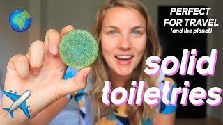 SOLID TOILETRIES | Products that are perfect for travel | Carry-on and plastic-free