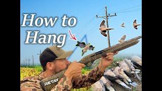 SECRET WEAPON | GREAT Dove Hunt in a Tobacco Field | How to Hang Dove Decoys on a Power Line