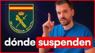 Oposiciones Guardia Civil, ¿dónde suspende la gente?