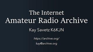 SARC Digital Library of Amateur Radio Communications Presentation