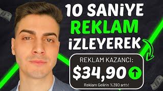 YENİ: 10 SANİYELİK REKLAM İZLE GÜNDE $30 PARA KAZAN! - Reklam İzleyerek İnternetten Para Kazanma