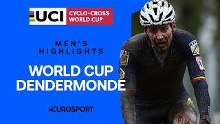 DOMINANT WIN IN THE MUD!  | 2025 UCI Cyclocross World Cup Dendermonde Men's Highlights