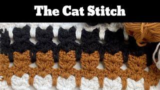 Crochet This Fun and Easy Cat Stitch!  