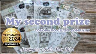 My Second Prize / Cardmaker of the Year 2024 /  Colorado Craft Company / Handzy Craft 