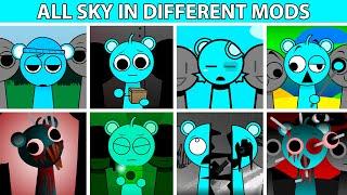 Incredibox Sprunki ALL SKY BLUE in Different Mods