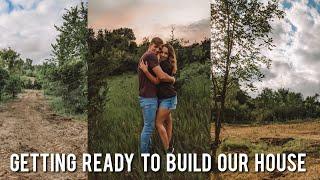 WE ARE BUILDING A HOUSE || young couple clears property getting ready to build a house