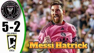 Messi BACK  Inter Miami vs Columbus Crew 5-2 - All Goals & Highlights - 2024