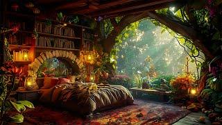 Magical Exotic Plants Seceret Sleeping | Enchanted Forest Music & Nature Sounds | Healing, Studying