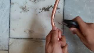 How to fix kinked or bent AC copper pipe