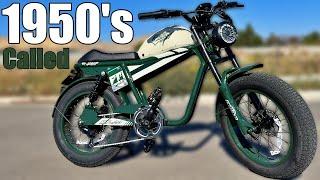 1950's Motorcycle Style E-Bike    |    Qiolor Tiger