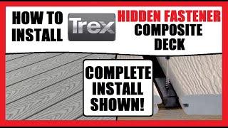 TREX Composite Deck Installation | Hideaway Fastener System Details + Full Deck Install | How To