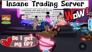 Trading for MEGA Bat Dragon, MEGA Owl, & MEGA Frost Dragon!  I finally get my DP in Adopt Me roblox!