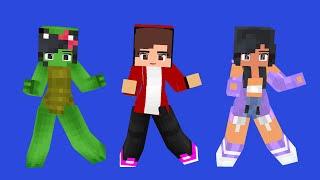 JUST DANCE NYA! ARIGATO MEME VILAIN APHMAU  JJ & MIKEY  01 - MINECRAFT ANIMATION #shorts