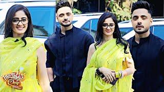 MANNAT: Ayesha Singh and Adnan Khan Together Spotted @ Laughter Chefs Unlimited Entertainment S2 Set