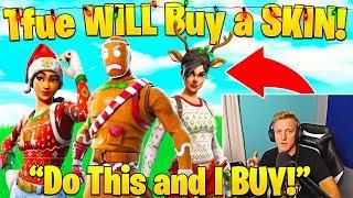 Tfue 100% Confirms He Will Buy a Skin By December ONLY if....