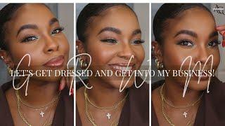 GRWM || Slick bun tutorial + Everyday Makeup up + the BEST Q&A Segments || hiring help, moving, etc