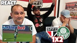 REACT SÃO PAULO 1X2 PALMEIRAS - INADMISSIVEL TOMAR UMA VIRADA DESSA | TREINADOR COVARDE!!!!