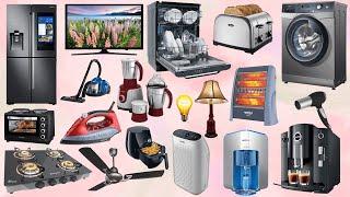 Household Devices Names for Kids in English | Household Appliances| Household Equipment Vocabulary