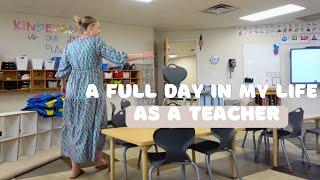 A FULL DAY AS A KINDERGARTEN TEACHER | time stamped, morning & night routines