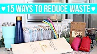 15 EASY WAYS TO REDUCE WASTE | Zero Waste for Beginners