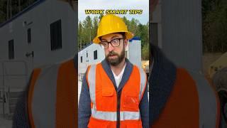 Work smart tips #smartwork #constructionworker #tools #diy #sitework #tricks #woodworking #tips