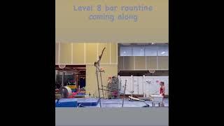 Level 8 gymnastics bar routine coming along