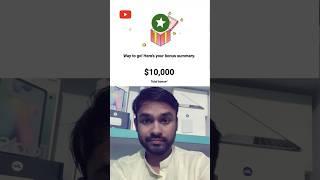 YouTube $10000 Bonus Email