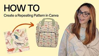 How to Design a Repeating Pattern in Canva, Repeating Pattern Design, Canva Tutorial, Canva Basics