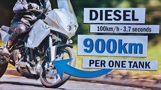 Adventure DIESEL Bike - 900km on ONE TANK!