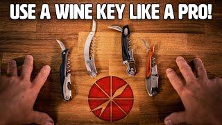 How to use a Wine Key or Waiter's Corkscrew Bottle Opener Like a Pro!