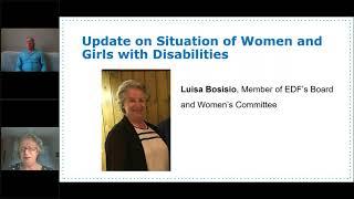 Webinar 'Left behind  Women with disabilities during COVID 19'