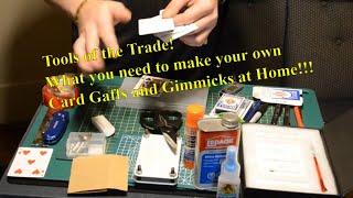 Gimmicks: Tools of the Trade (Make your own card gaffs & gimmicks 101, what you need)