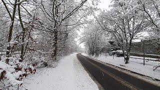 Germany, Aachen,  A walk in a snowy day