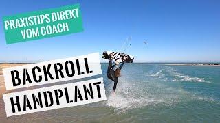 Kitesurfen lernen - Backroll Handplant Step by Step (Tutorial für Deine ersten Backroll Handplants)