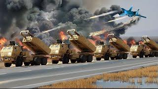 US HIMARS carrying 2000 Tons of Missile Launchers blown up by Russian SU-34 Pilot