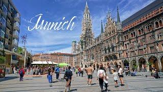 Munich,  Germany  Walking tour 4K 60fps | Top Sights on Foot"