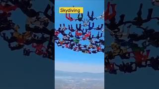 Skydiving biggest group | skydiving video | sky jump with parachute |#skydiving#shorts