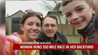 Women runs 100 mile race in her backyard