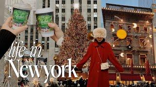 뉴욕 직장인 일상 living in New York ultimate christmas day in nyc! 5th ave display, chanel & buly unboxing