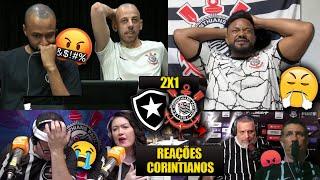 REAÇÕES dos CORINTIANOS FURIOSOS com a DERROTA - BOTAFOGO 2X1 CORINTHIANS [REACT BRASILEIRÃO 2024]