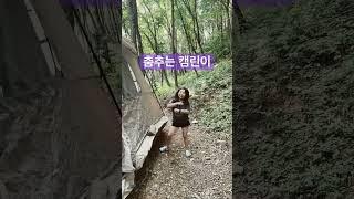 캠핑장에서 춤추는 캠린이 ㅎㅎㅎ #camping #여름캠핑 #르세라핌#푸른수염의아내