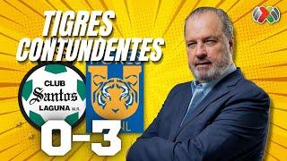 TIGRES CONTUNDENTES | Santos Laguna vs Tigres UANL | Torneo Clausura 2024 Liga MX