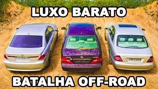 Antigos BMW Série 7 vs Classe S vs Lexus LS: BATALHA OFF-ROAD!