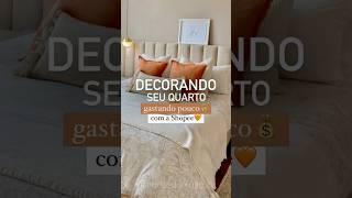 DECORANDO SEU QUARTO GASTANDO POUCO COM A SHOPEE#shopee #achadinhos #quarto #decoração #shorts