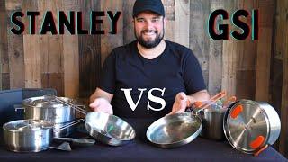 Stanley Even Heat Camp Pro VS GSI Stainless Base Camper Large - Best Overlanding Cookset