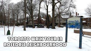 4k Toronto Walk Tour In Rosedale Neighbourhood