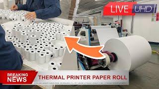 One-Stop Manufacturing Process For 56/79mm Thermal Printer Paper Roll